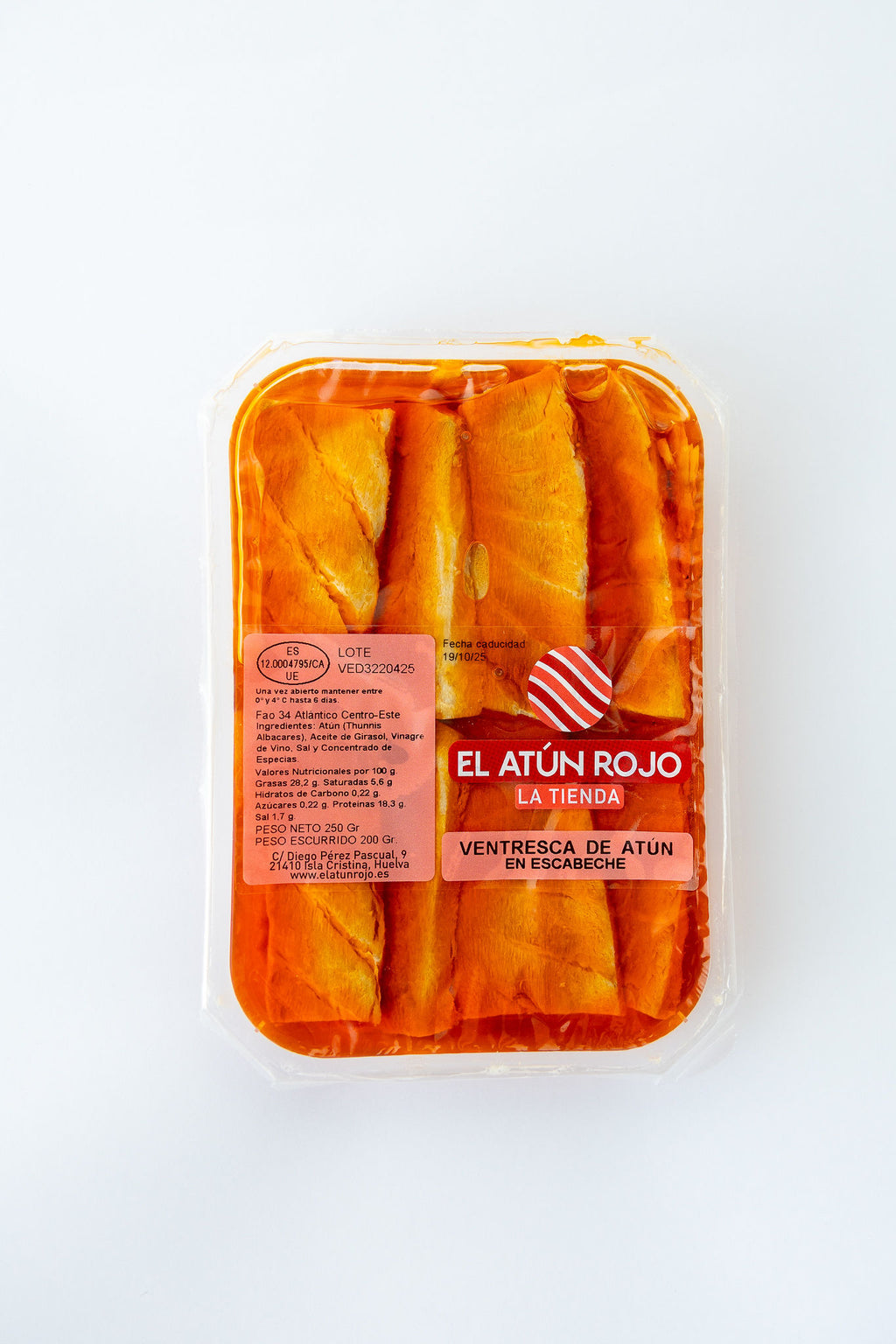 Ventresca de Atún en Escabeche - 250 g | El Atún Rojo