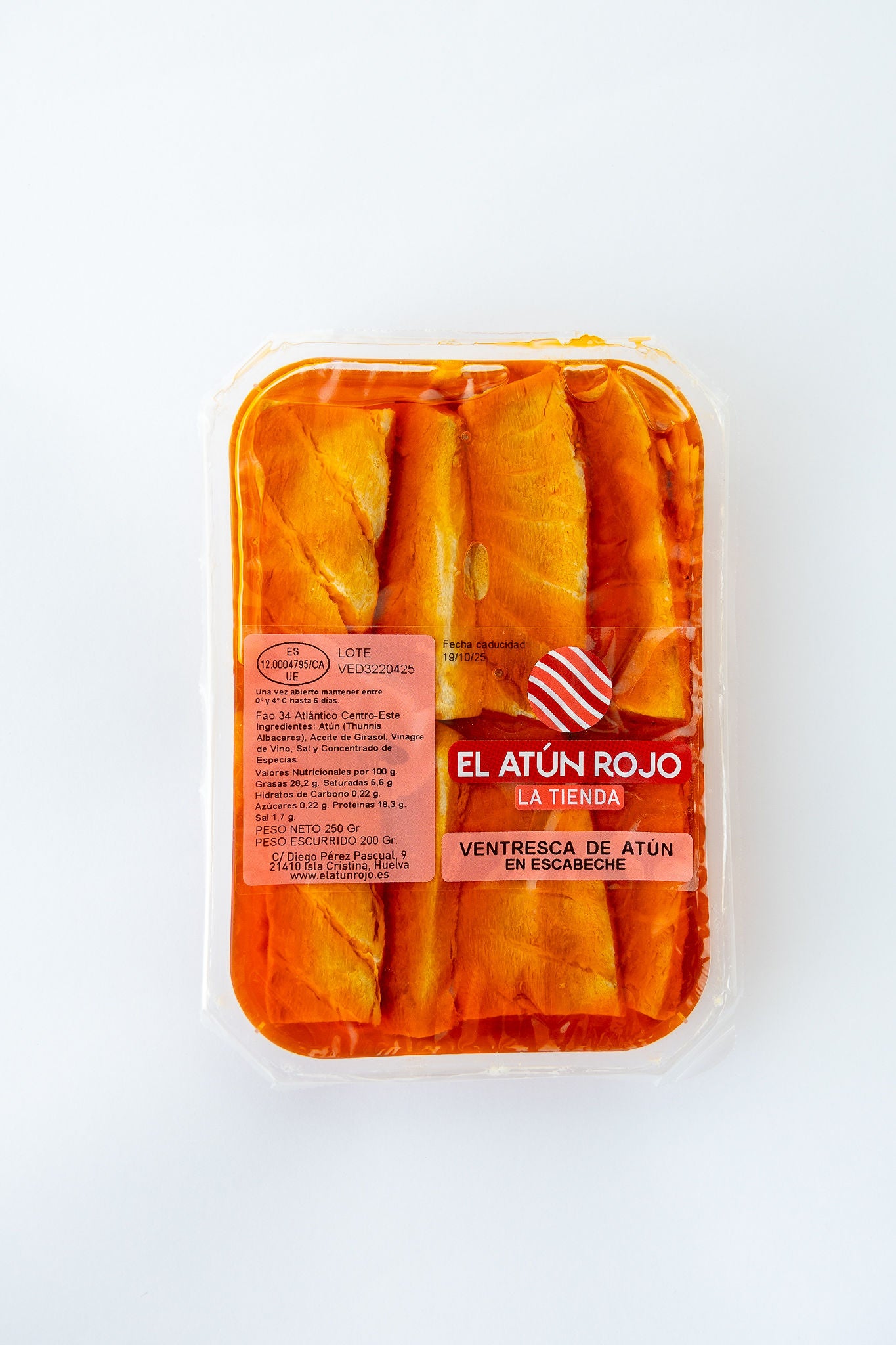 Ventresca de Atún en Escabeche - 250 g | El Atún Rojo