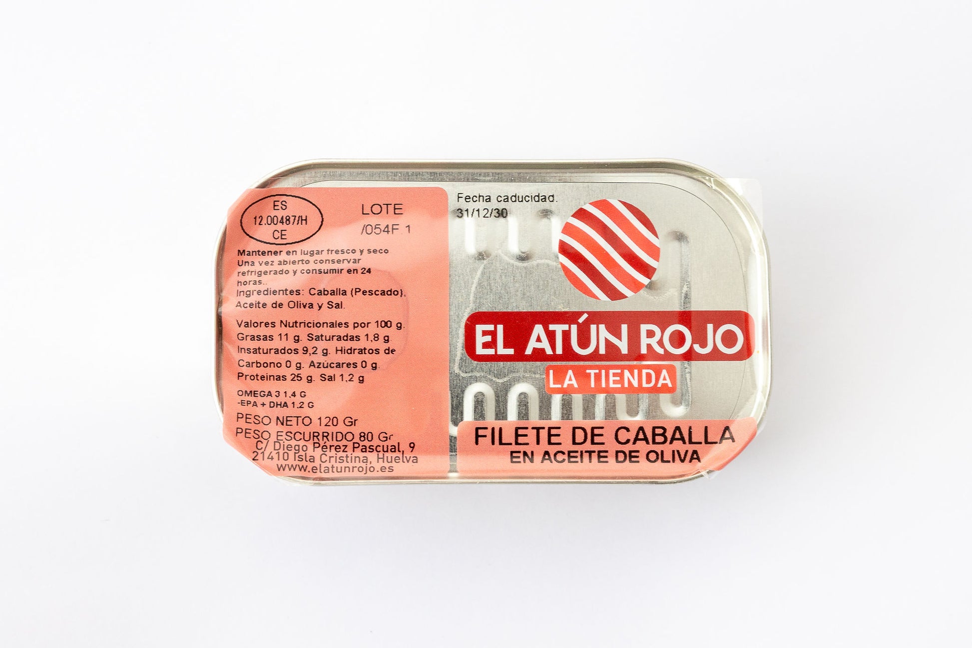 Filete de Caballa en Aceite de Oliva - Lata 120 g | El Atún Rojo