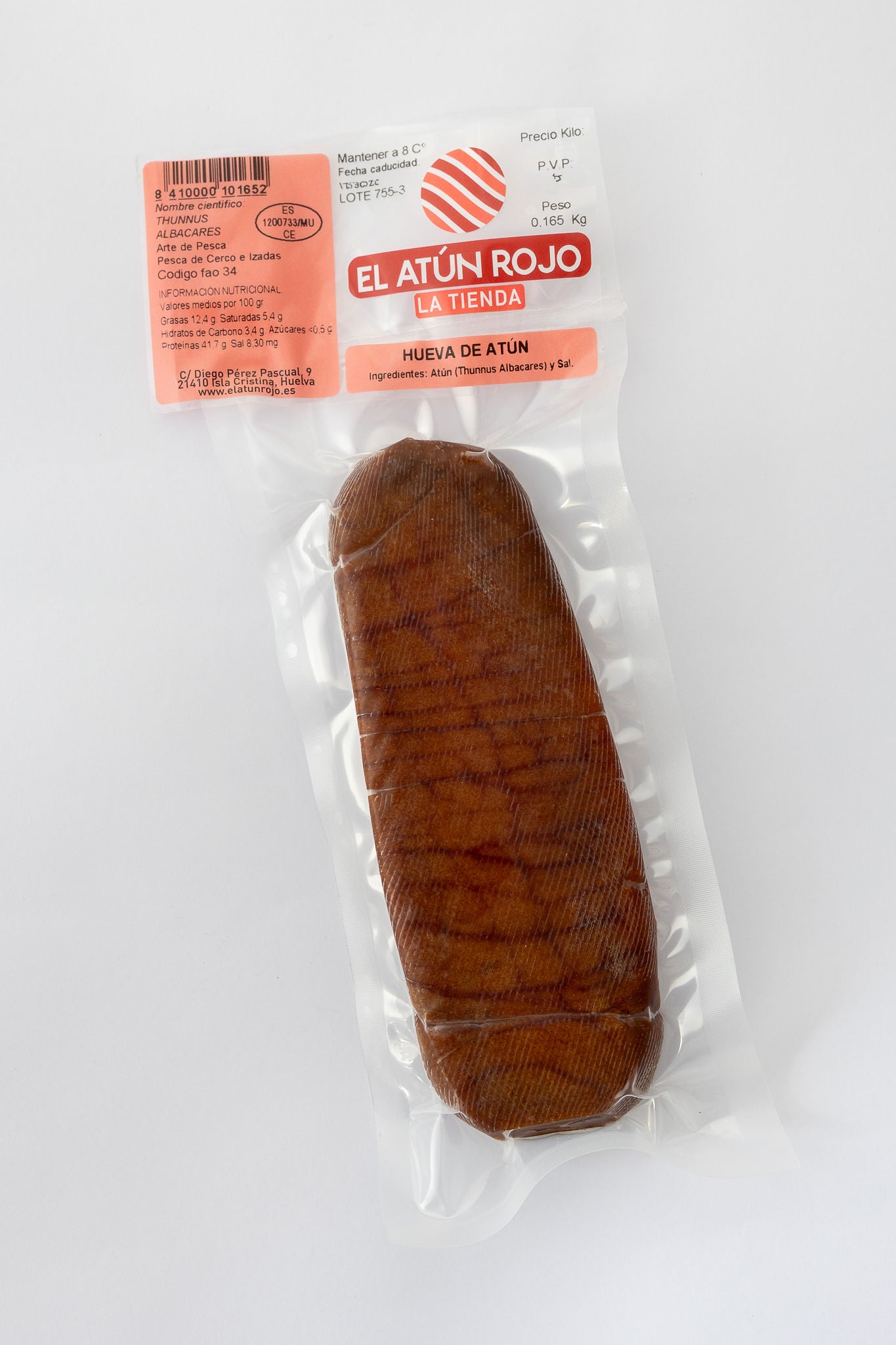 Hueva de Atún Curada - Pieza 150/170g | El Atún Rojo