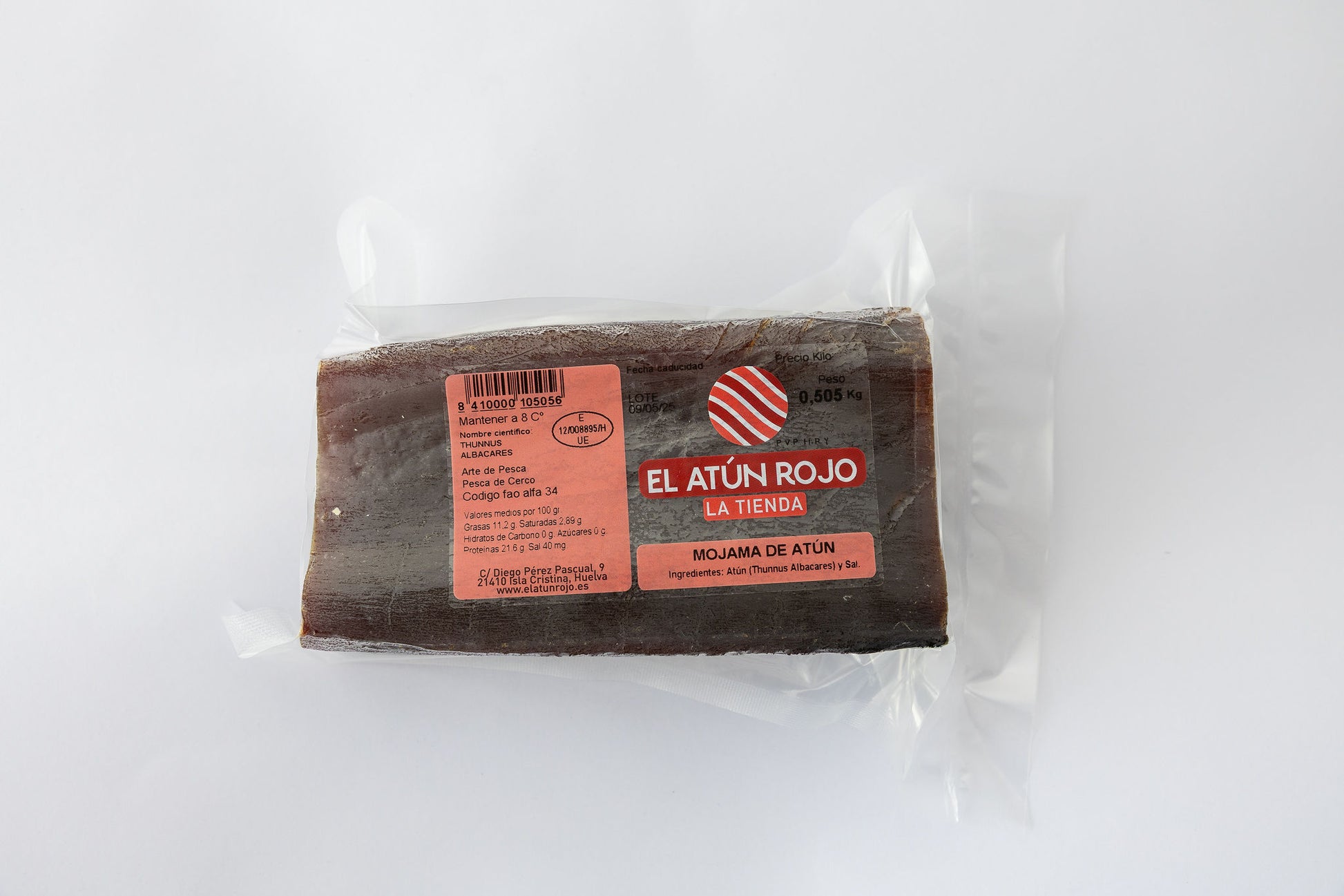 Mojama de Atún Extra - Pieza 500 g | El Atún Rojo