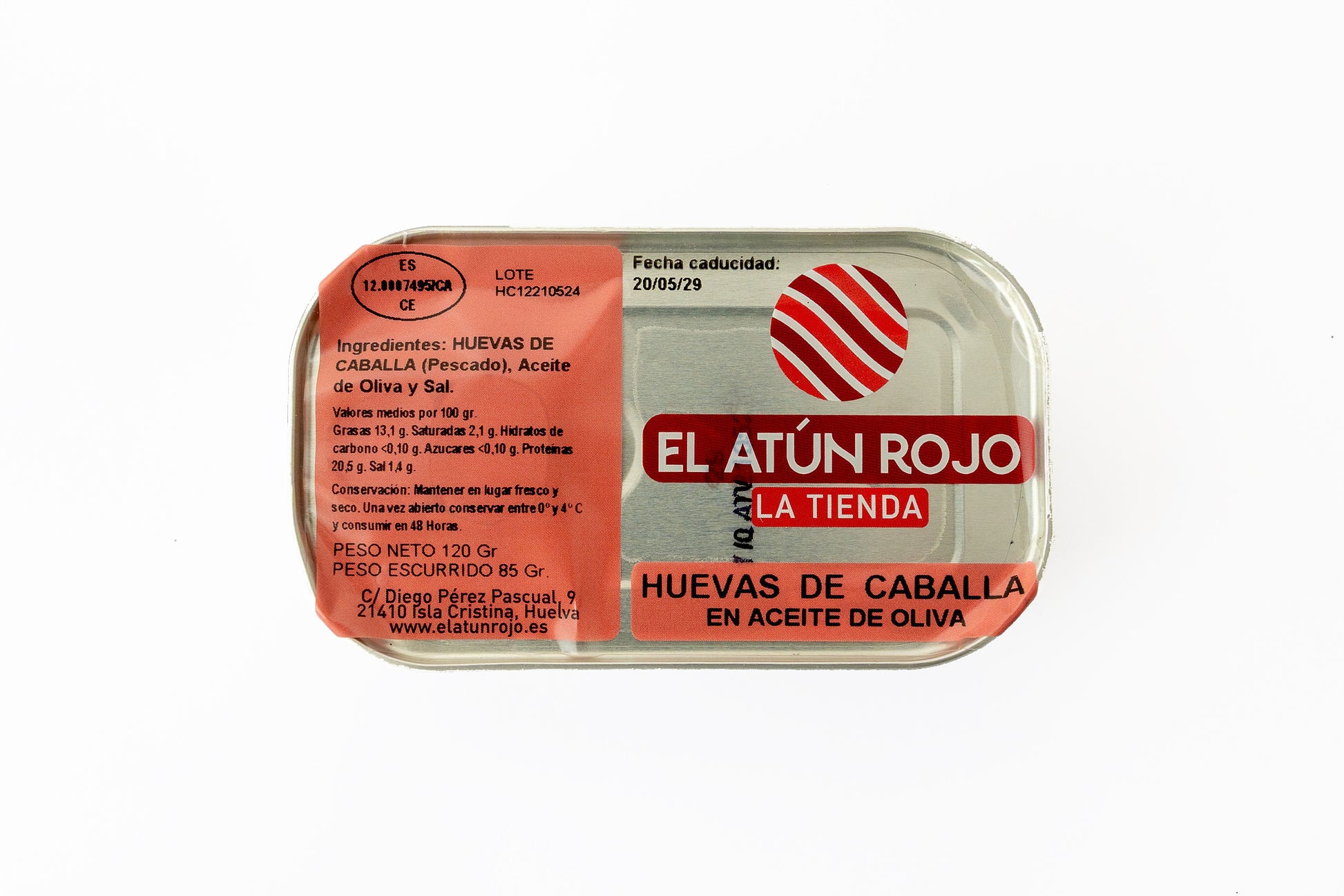 Huevas de Caballa en Aceite de Oliva - 120 g | El Atún Rojo