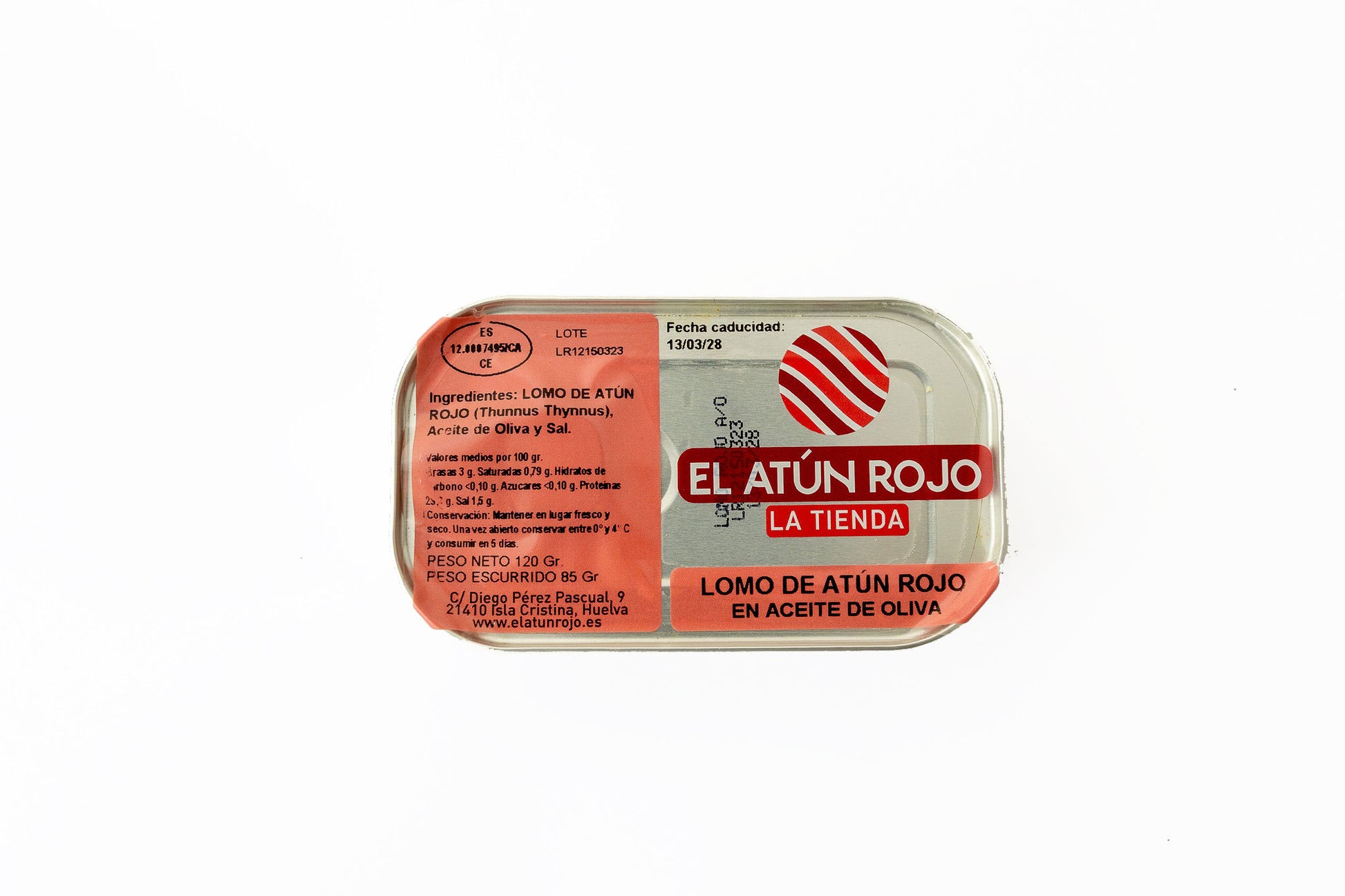 Lomo de Atún Rojo en Aceite de Oliva - 120 g | El Atún Rojo