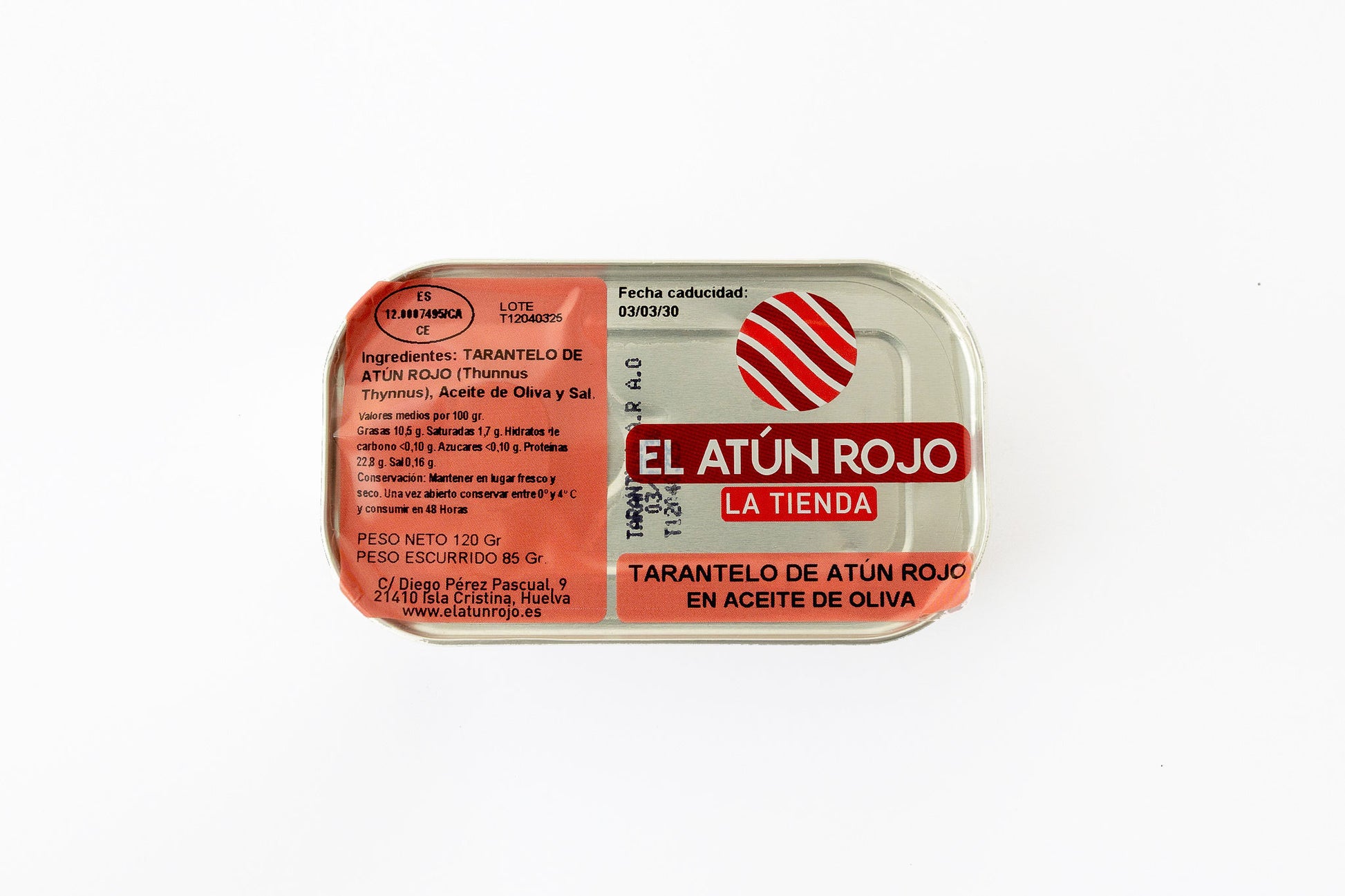 Tarantelo de Atún Rojo en Aceite de Oliva - 120 g | El Atún Rojo