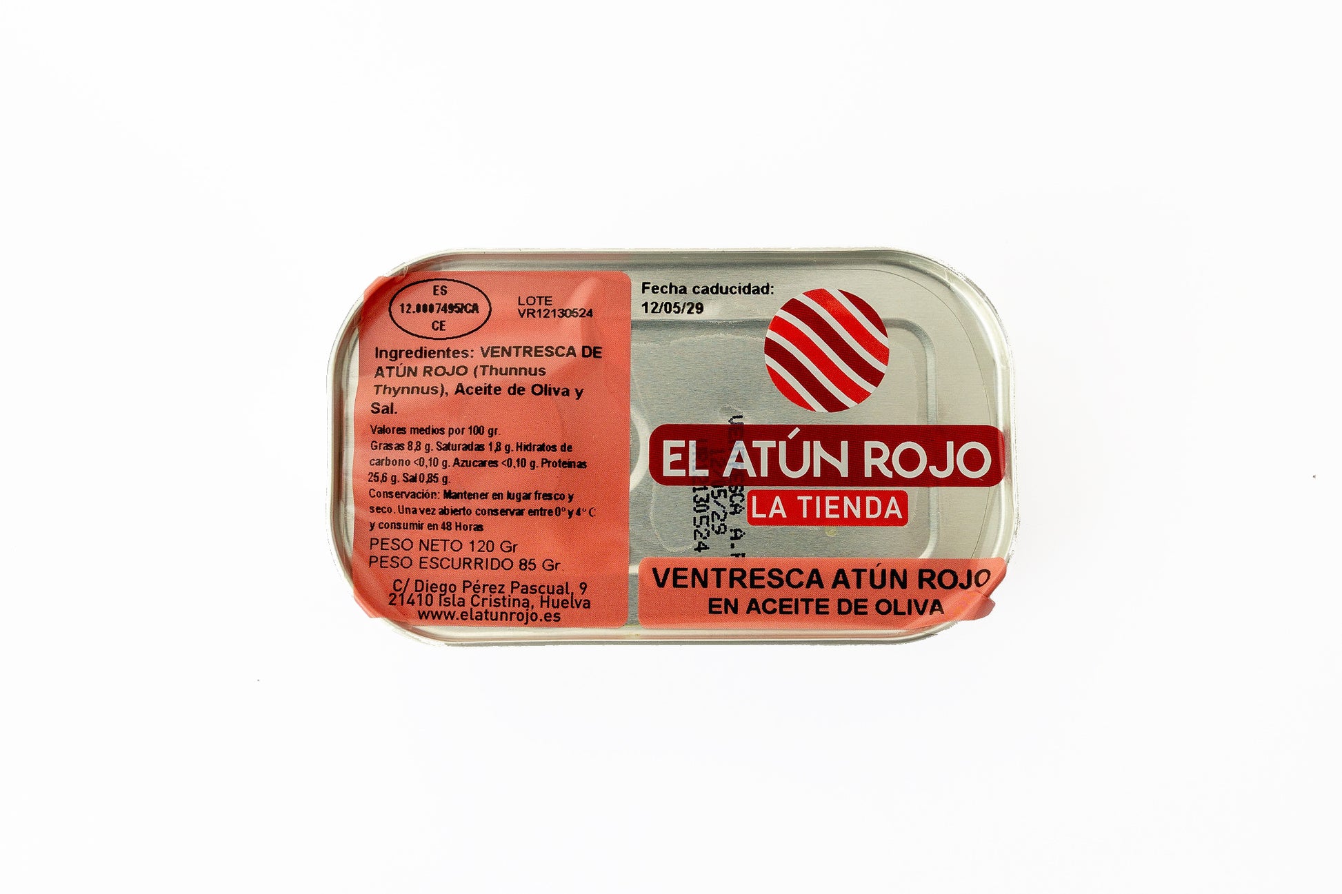 Ventresca de Atún Rojo en Aceite de Oliva - 120 g | El Atún Rojo